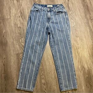 PacSun Blue and white striped Women's Mom Jeans size 25